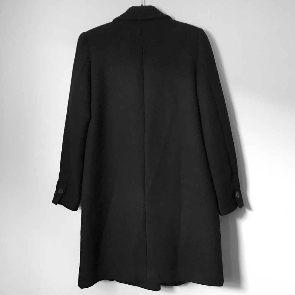 SOLD | Zara black wool double breasted pea coat - Picture 3 of 10